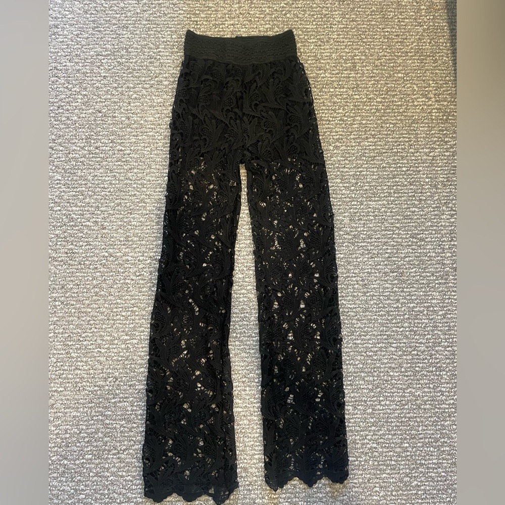 Black Lace Pants - Picture 3 of 3